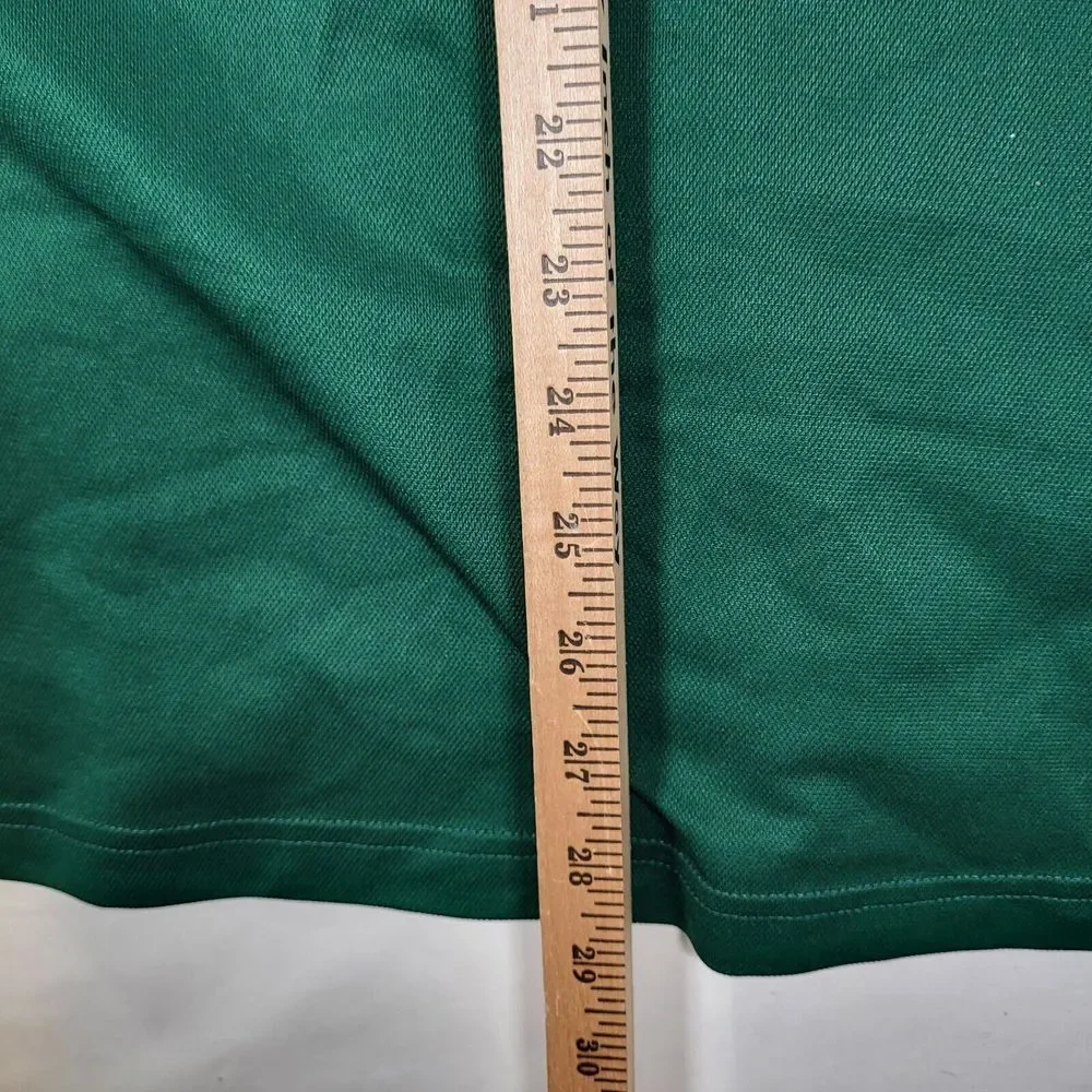 Notre‎ Dame Men's Large Adidas Climacool Green Blue Polo Team Performance